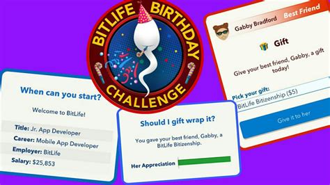 bitlife challenge ideas.